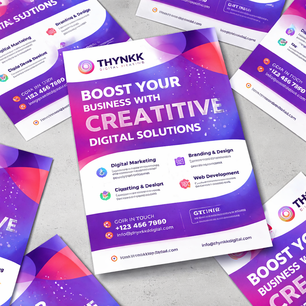 Premium Flyer Design & Printing Services in Bangalore | Thynkk Digital Creative