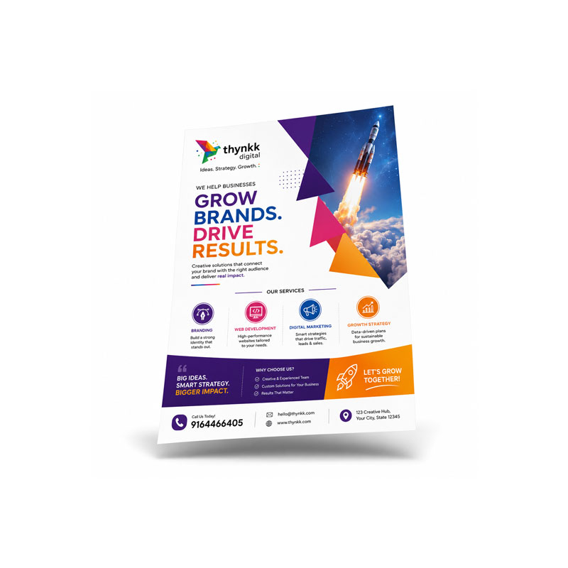 Premium Flyer Design & Printing Services in Bangalore | Thynkk Digital Creative