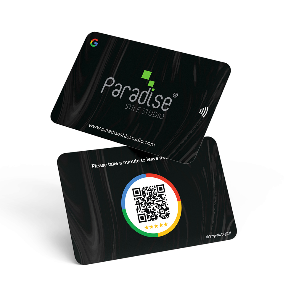 NFC Google Review Card Digital Print | Thynkk NFC Tap to Review Card for Google Reviews